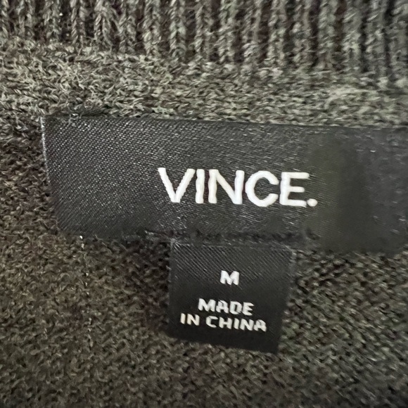 Men's Vince Cotton Cashmere Henley Sweater M - Picture 6 of 9